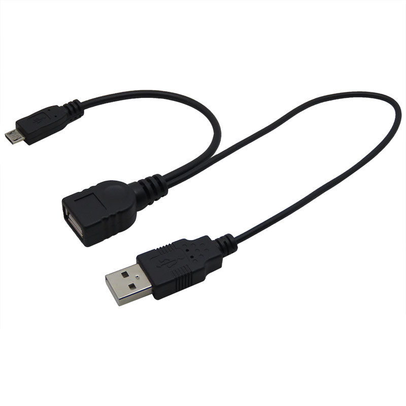 振德 CableDeconn USB 母头 TO USB+Micro USB 充电传输线