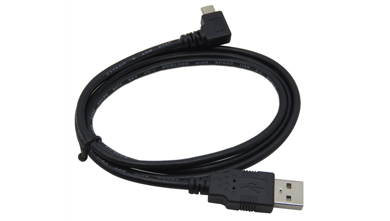 振德 CableDeconn Micro USB 右弯 TO USB 连接线 1M