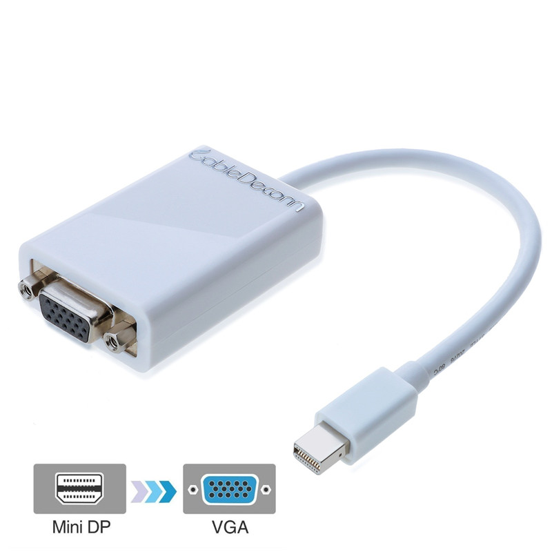 振德 CableDeconn Mini Displayport转VGA凸口适配器