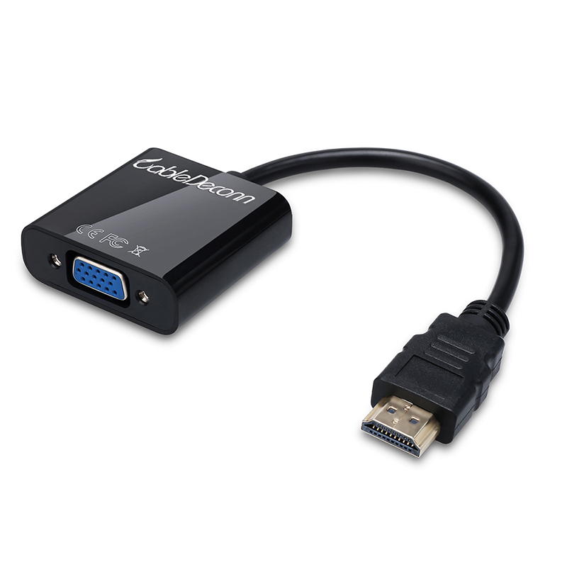 振德 CableDeconn 高清HDMI 转VGA HDMI to VGA转接线 