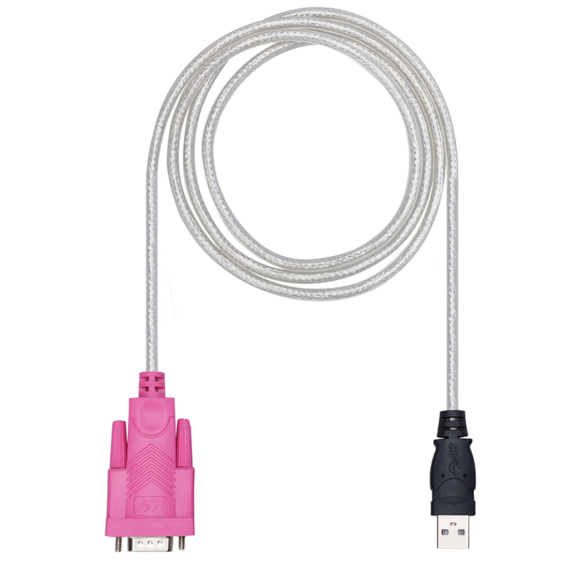 振德 CableDeconn USB 转RS232 公头 串口数据线 HL340 1米 usb转接线
