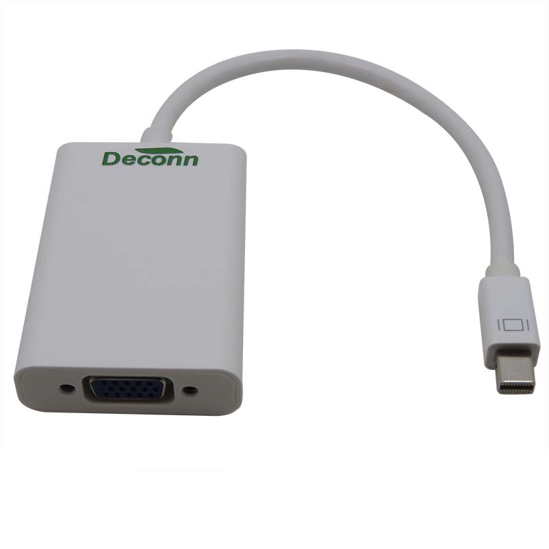 振德 CableDeconn 迷你MINI Displayport TO VGA高清连接线带音视频