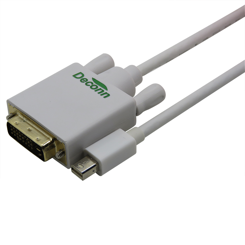 振德 CableDeconn MINI Displayport 公 TO DVI 公 电脑 音视频转接线