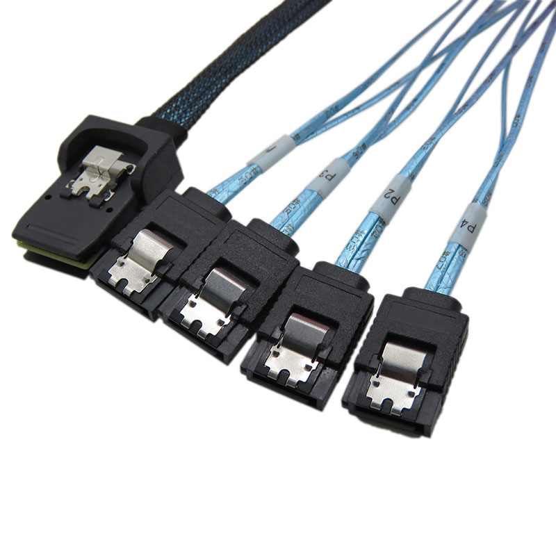 振德 CableDeconn Mini SAS 36P Sff 8087 对 sata 7P 电脑硬盘服务器数据传输线