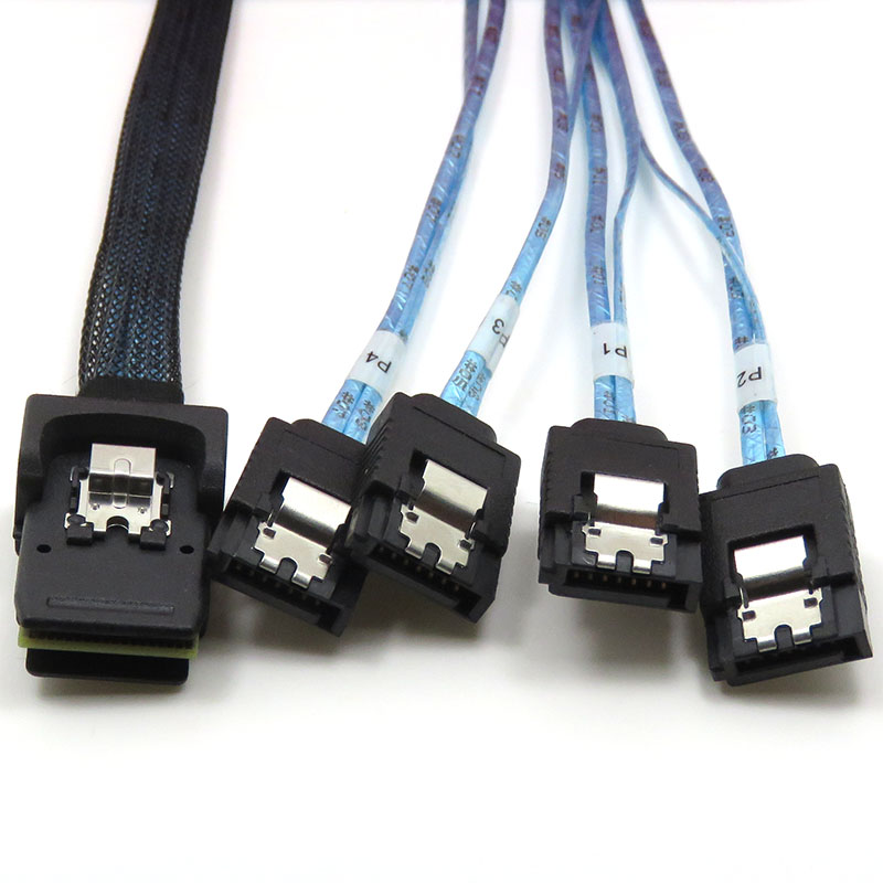 振德 CableDeconn Mini SAS 36P TO 4*7P SATA 服务器电脑硬盘数据传输线