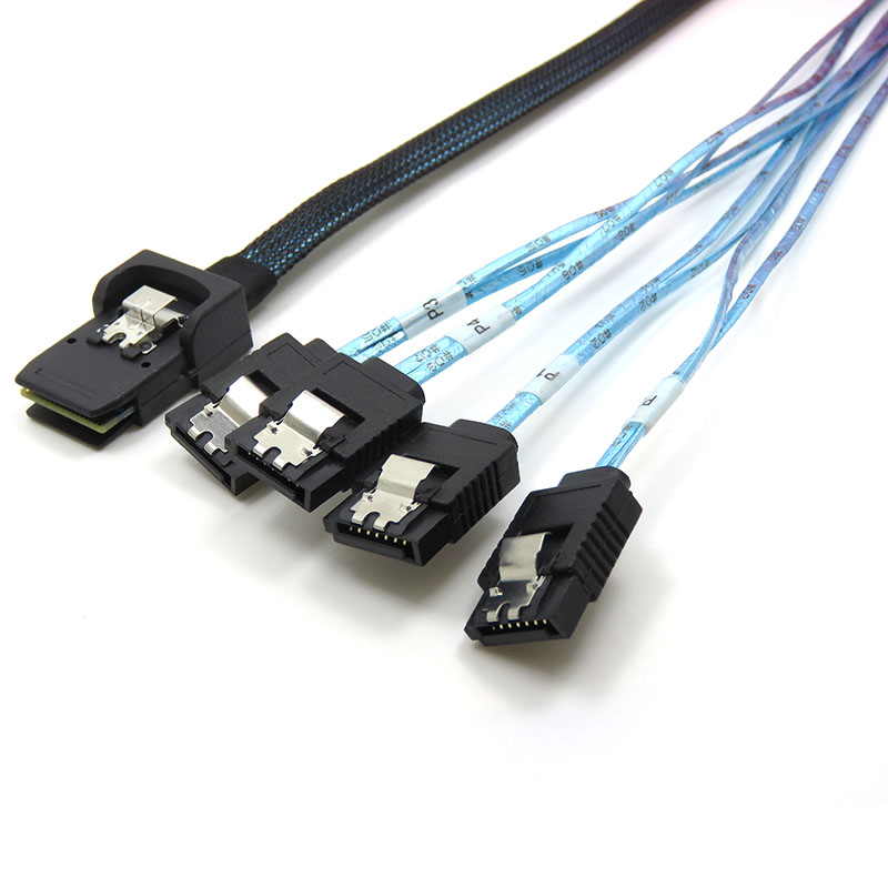 振德 CableDeconnMini SAS 36P SFF-8087TO 4*7P SATA服务器数据传输线