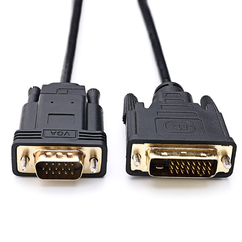 振德 CableDeconn DVI 24+1转VGA 公对公电脑连接高清电视显示器转换线