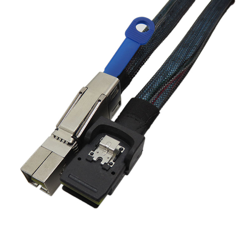 振德 CableDeconnMini sas High Density SFF-8644对SFF-8087 SAS36P服务器硬盘线 